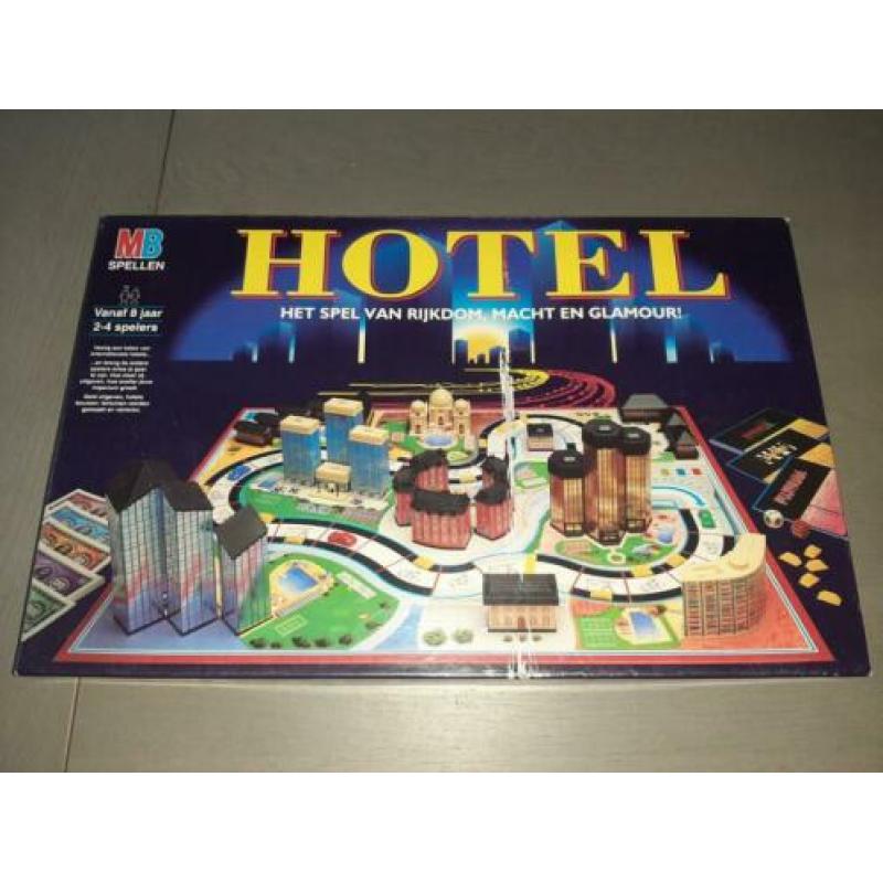 Hotel spel bordspel vintage grote doos mb