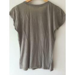 T-Shirt Replay grijs/groen maat s