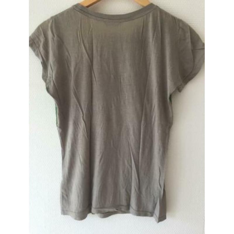 T-Shirt Replay grijs/groen maat s