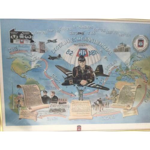 Poster van Lt. Gen. James M. Gavin, commandant 82nd A. D.