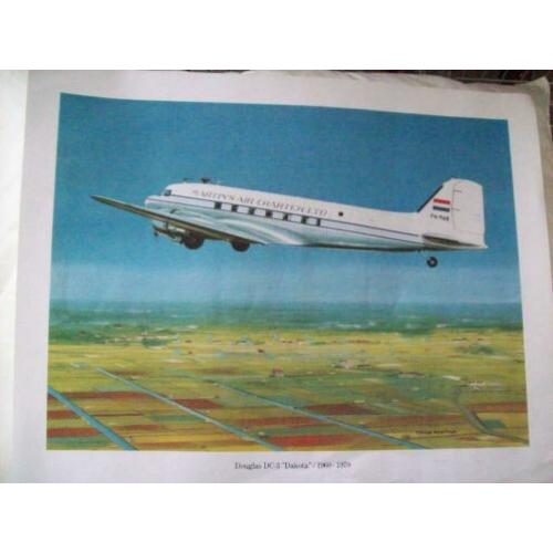 Douglas DC3 Dakota 1960/1970 / poster Thijs Postma