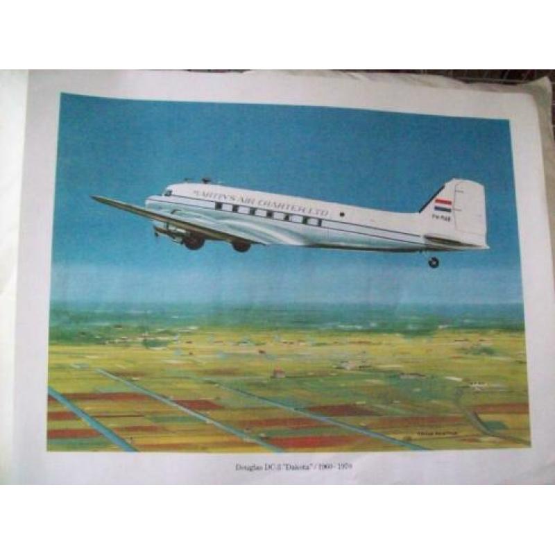 Douglas DC3 Dakota 1960/1970 / poster Thijs Postma