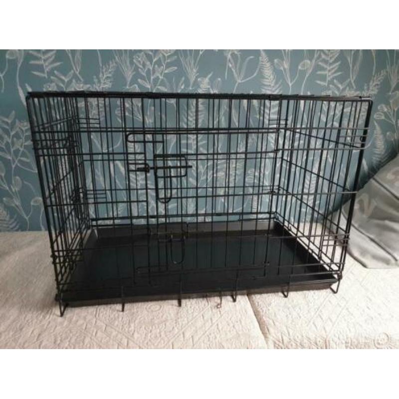 Opvouwbare bench 45x55x75 zwart