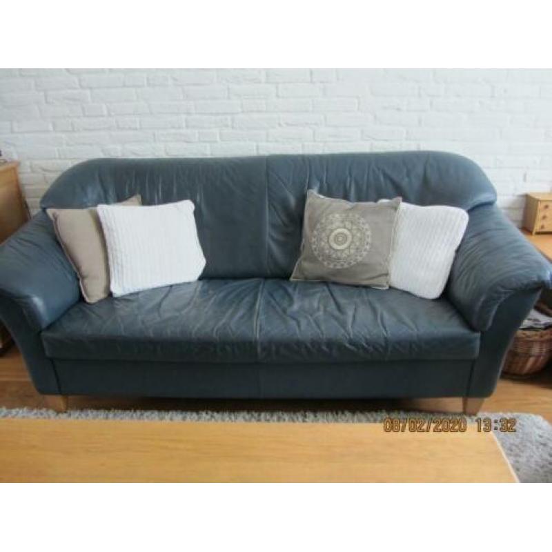 Leren Bankstel 2 en 3 Zits