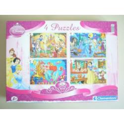 Disney Princess puzzel 4 puzzels in 1 doos vanaf 5 jaar