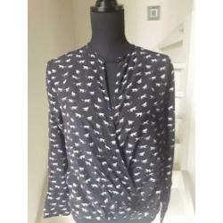 Prachtige Supertrash zwart witte Hyena print mt 38