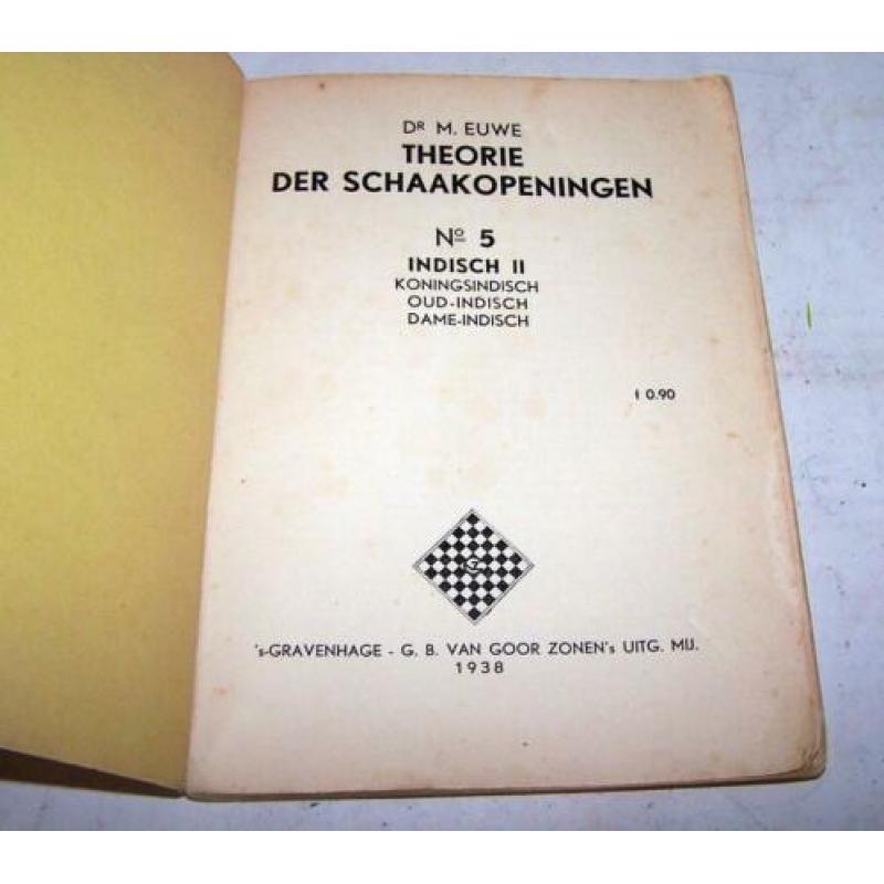Dr. M. Euwe-Theorie de Schaakopeningen Indisch II. 1938. Igs