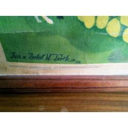 Retro vintage wandplaat,poster,schoolplaat!
