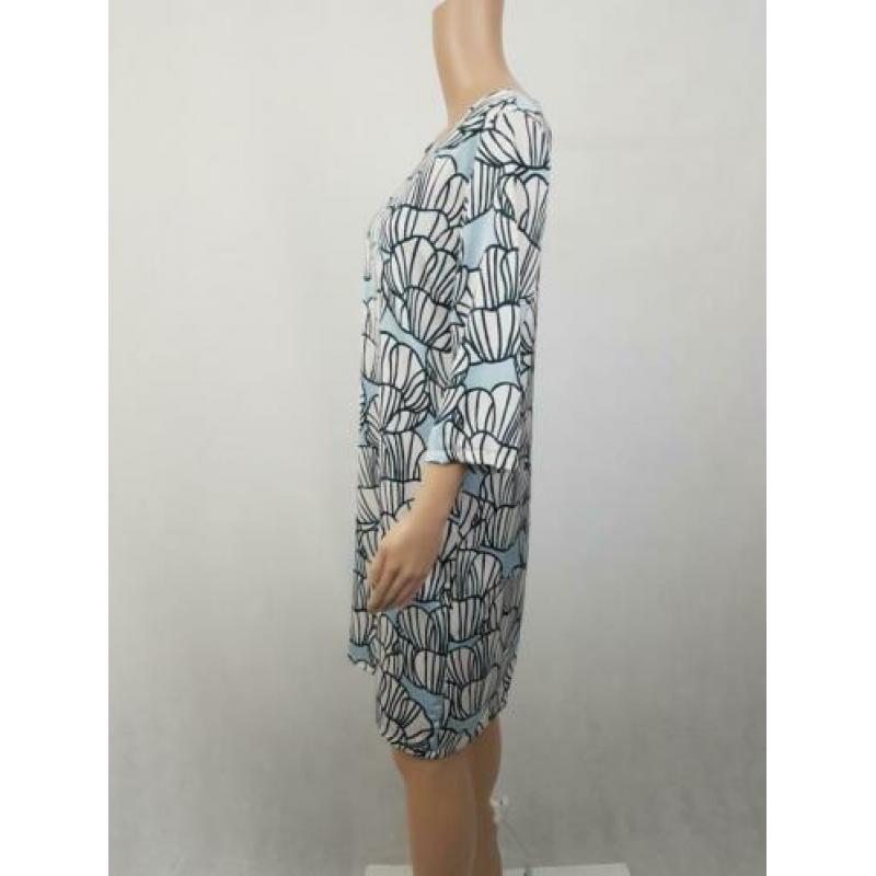 La Fee Maraboutee blauw witte jurk maat 40 nieuw