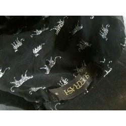 Prachtige Supertrash zwart witte Hyena print mt 38