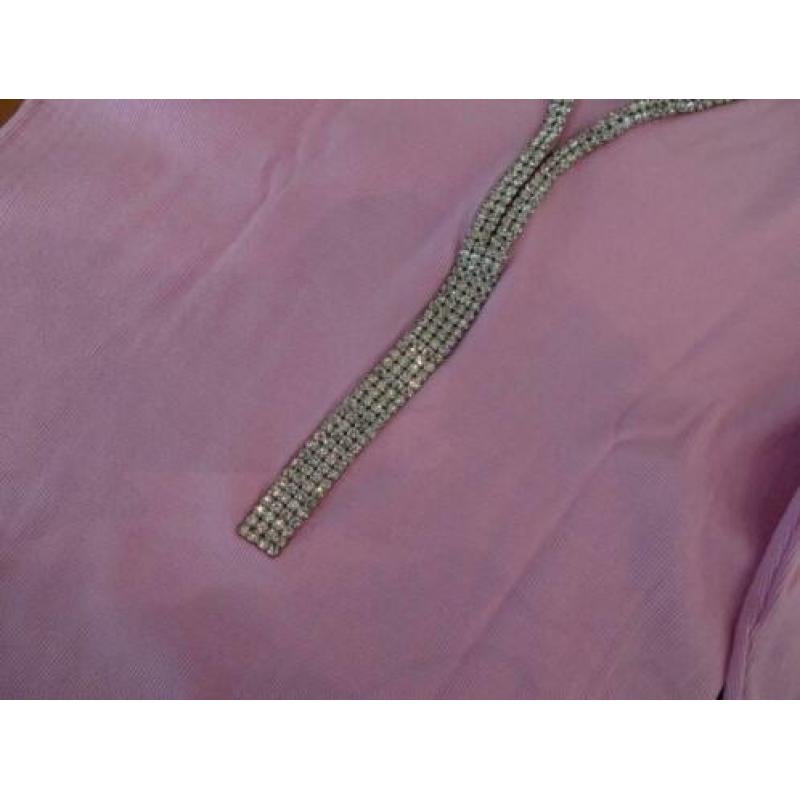 ZUCCHERO roze top met Swarovski stenen