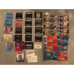 Diverse Gameboy handleidingen, boekjes en flyers