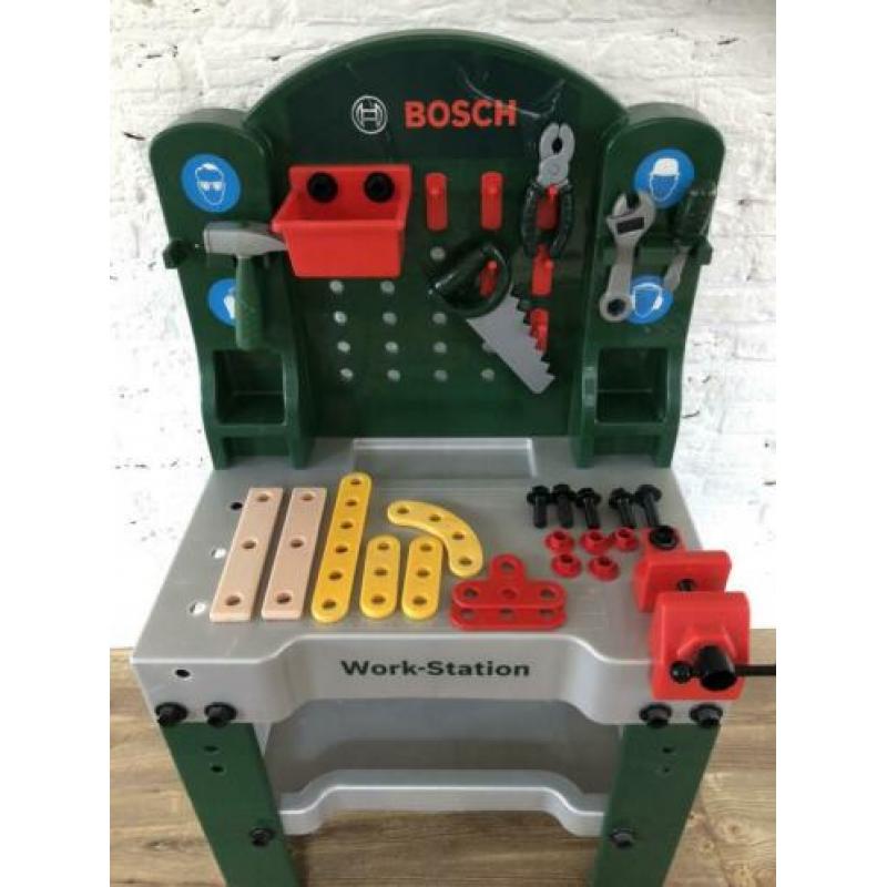 Bosch kinderwerkbank workstation incl veel extra’s