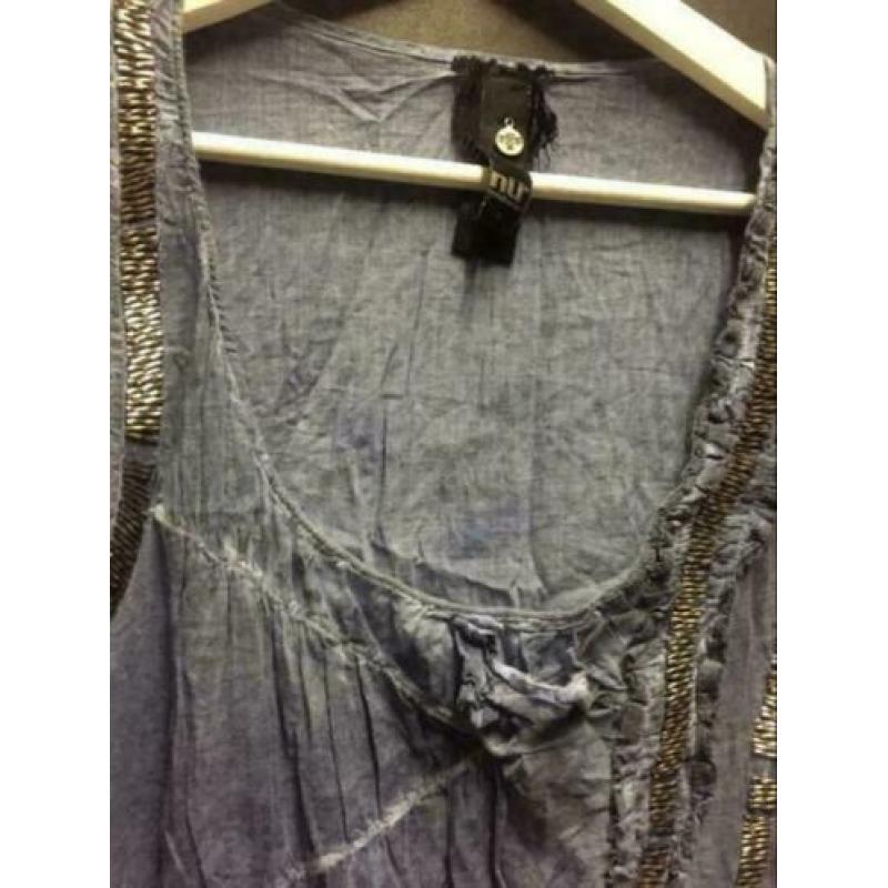 Blauw zomer tuniek, maat; s