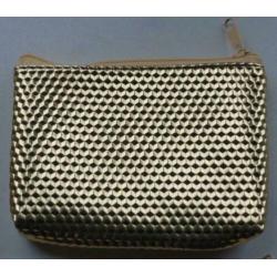 goudkleurige portemonee tasje met rits bag-in-bag