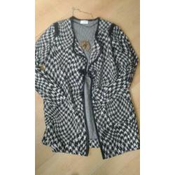 Zwart/wit vest