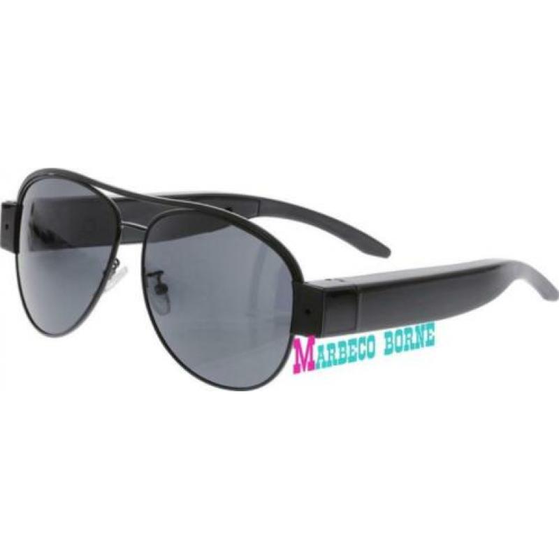 Zonnebril met HD camera, Spy sunglasses, Actie Op=Op