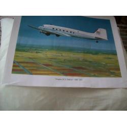 Douglas DC3 Dakota 1960/1970 / poster Thijs Postma