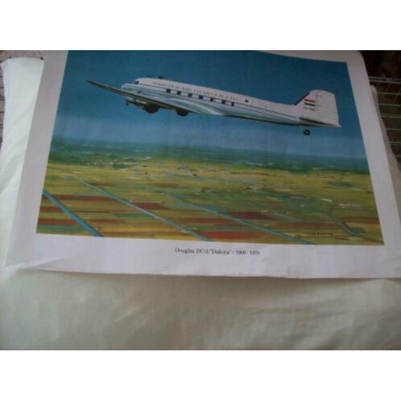 Douglas DC3 Dakota 1960/1970 / poster Thijs Postma