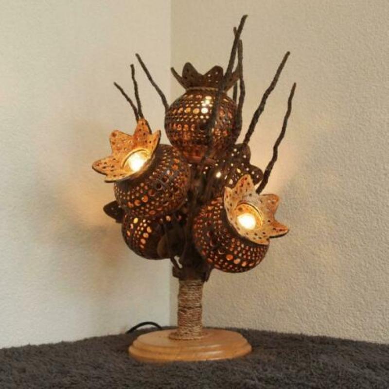 Kokosnootlamp Tafellampen - [Type 3]