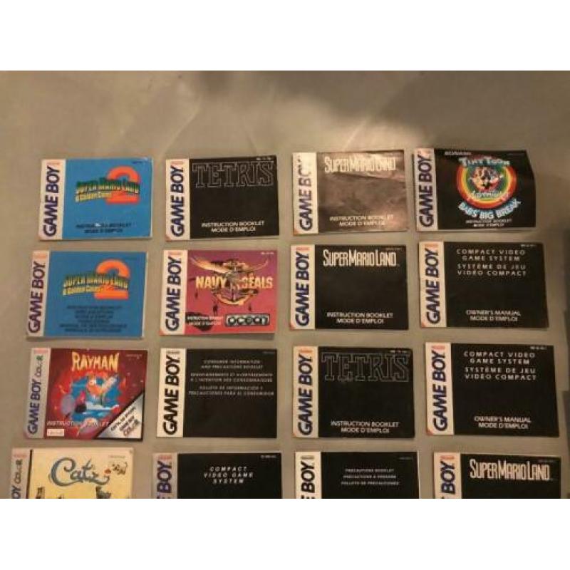 Diverse Gameboy handleidingen, boekjes en flyers