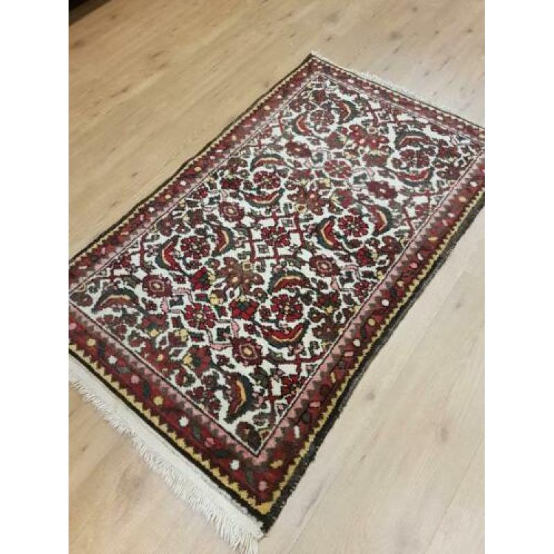 Vintage handgeknoopt perzisch tapijt Hamadan 130x77