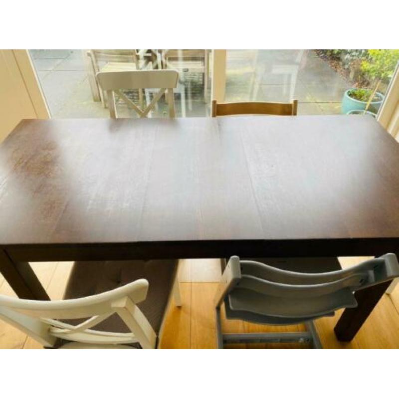 Laneberg - Uitschuifbare tafel, bruin