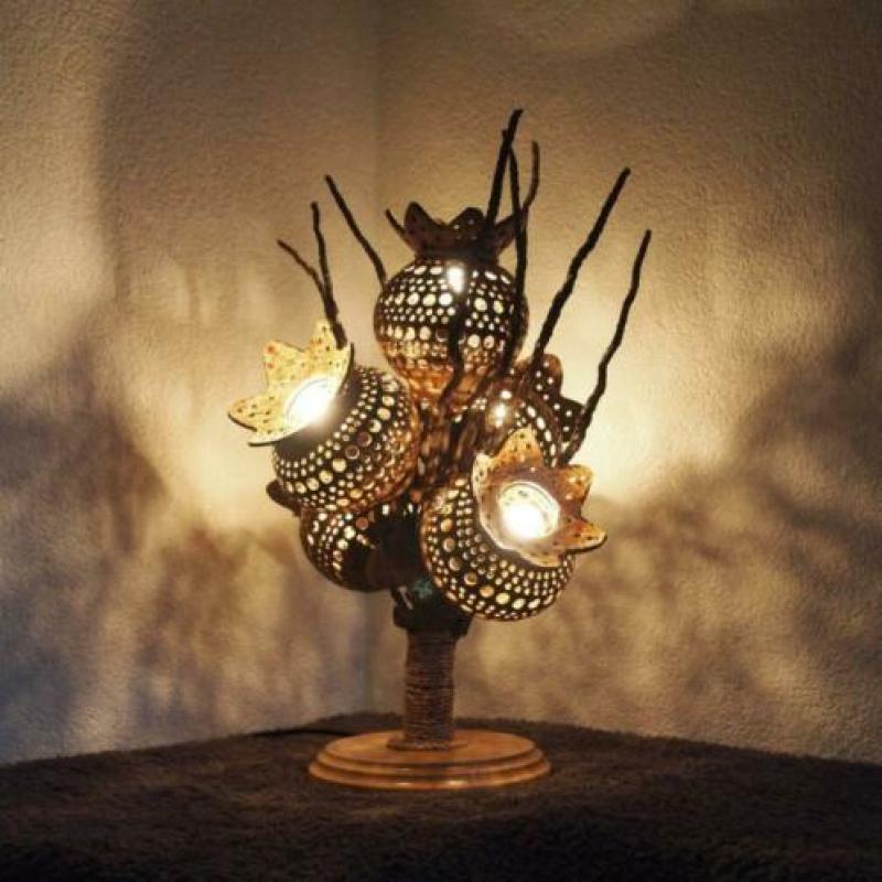 Kokosnootlamp Tafellampen - [Type 3]