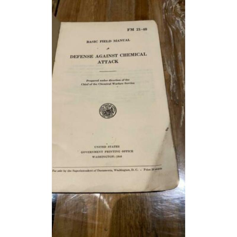 Field manual defense against chemical attack 1