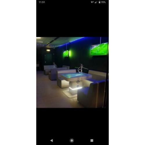Horeca wandbanken shisha lounge