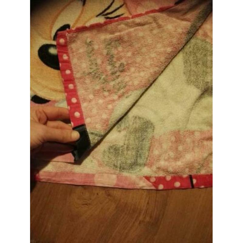 Mini Mouse roze badcape of badponcho €2,5