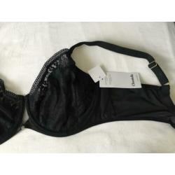 Nieuw CHANTELLE 85G comfort beugel BH kant SPIRIT zwart G 85