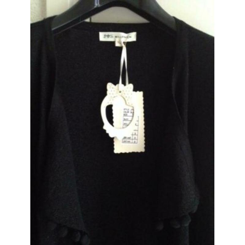 Millenium tu zwart vest / viscose vestje m / 38 - 40 nieuw