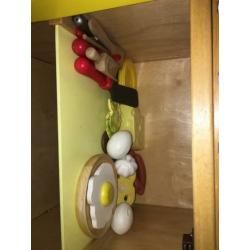 Houten speelgoed fornuis/oven