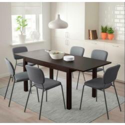 Laneberg - Uitschuifbare tafel, bruin