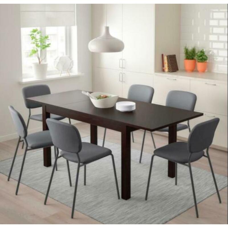 Laneberg - Uitschuifbare tafel, bruin