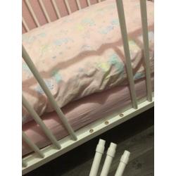 Ledikant wit 60 x 120 inclusief matras