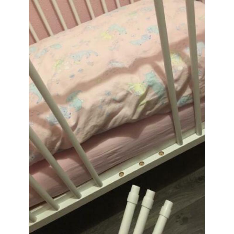 Ledikant wit 60 x 120 inclusief matras