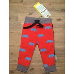 NIeuw set O’Chillie rood broekje en longsleeve neushoorn 68