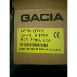 Te koop nieuwe Gacia aardlekschakelaar.