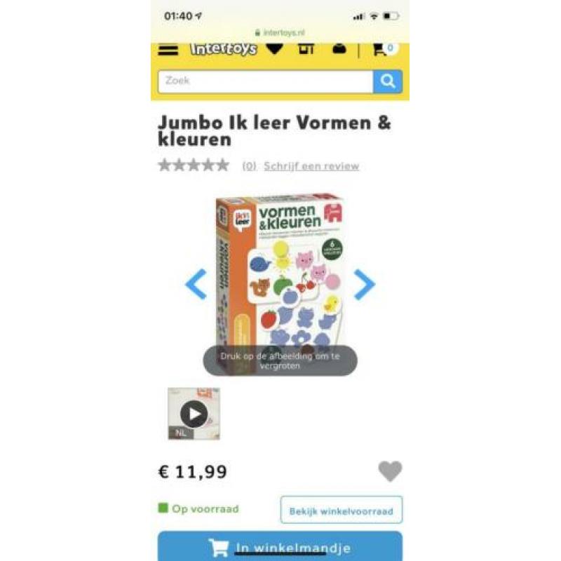 Vormen en kleuren spel