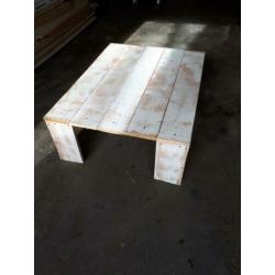 Salontafel hout whitewash