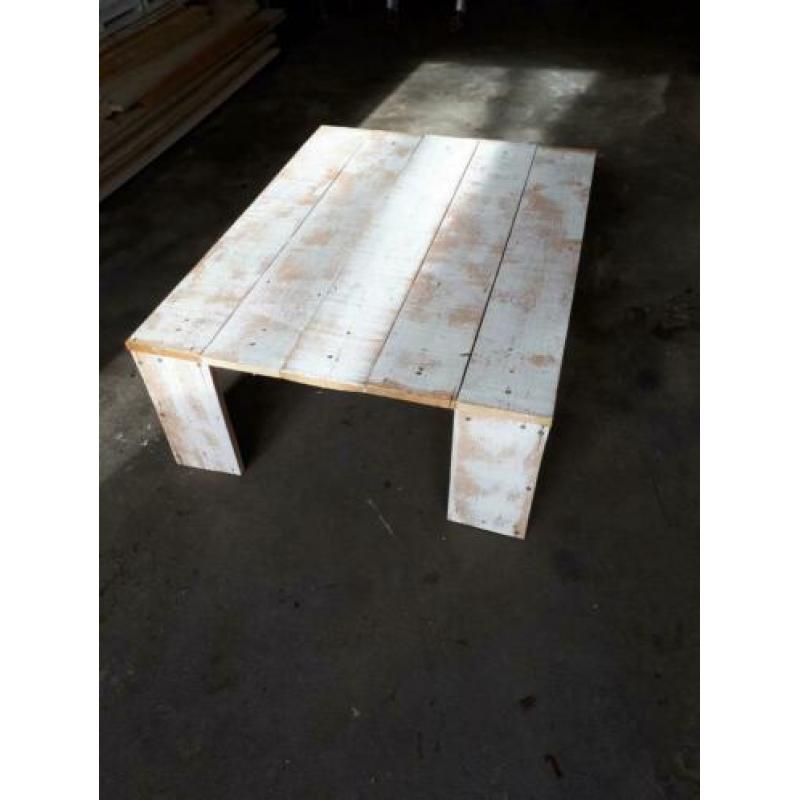 Salontafel hout whitewash