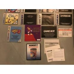 Diverse Gameboy handleidingen, boekjes en flyers