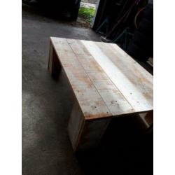 Salontafel hout whitewash