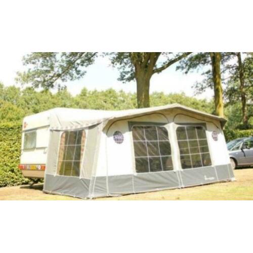 Burstner caravan met luxe Isabelle tent