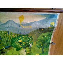 Retro vintage wandplaat,poster,schoolplaat!