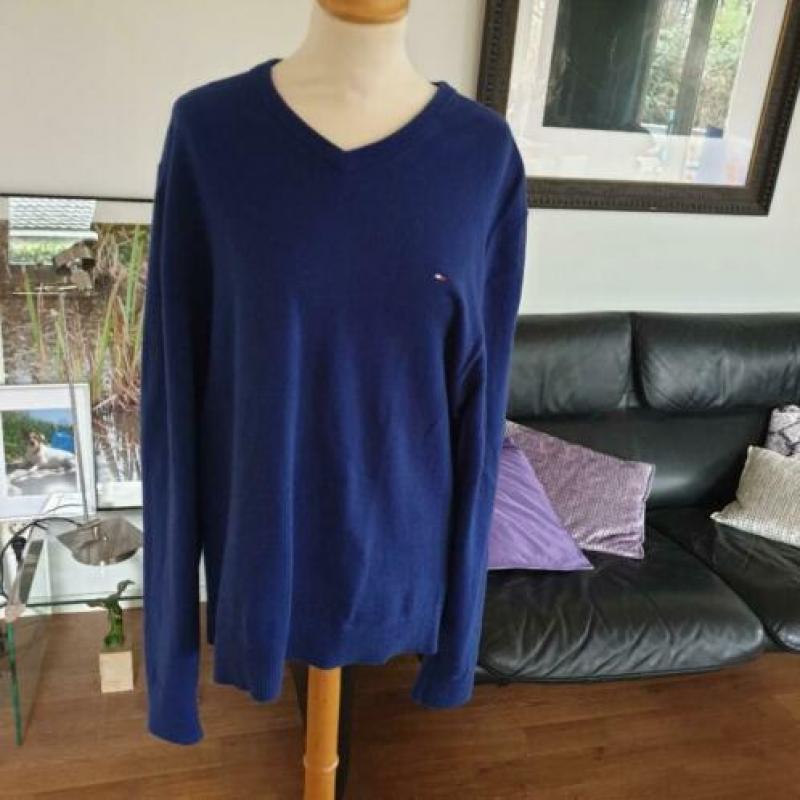 Tommy Hilfiger trui in Cashmere & Pima Cotton, maat XL.