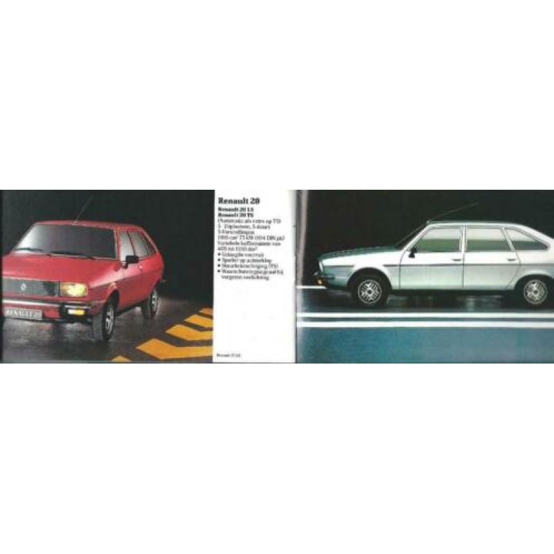 Renault programmafoldertje 1983