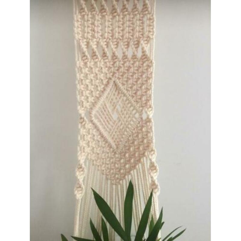 Macrame wand plantenhanger / wandhanger